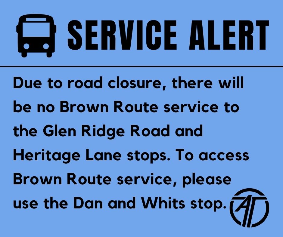 Service Alert Brown Route Service Change