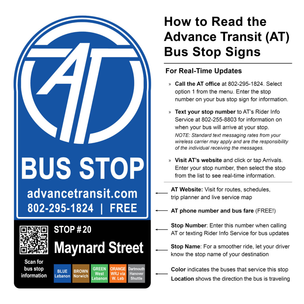 How to Read the Advance Transit Bus Stop Sign